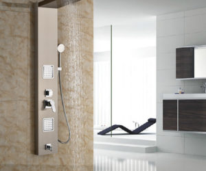 Fontana Brushed Nickle Luxury Pulsating Massage Shower Panel