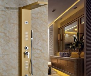 Fontana Gold Finish Massage Shower Panel