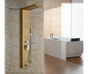 Limar Gold Polish Shower Panel