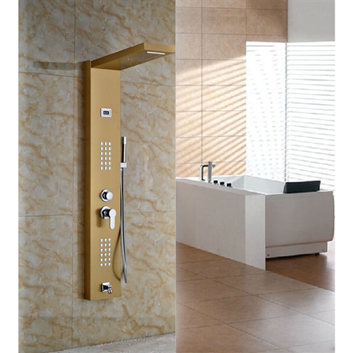 Limar Gold Polish Shower Panel