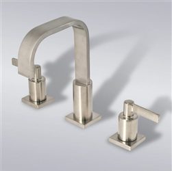 Dual Handle Stainless Steel Bathroom and Kitchen Sink Faucet