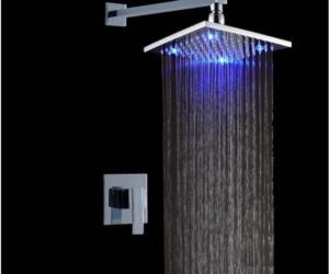 10 Inch LED Lighted Rainfall Shower Head