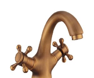 Venice-Padua Antique Double Handle Bathroom Sink Faucet