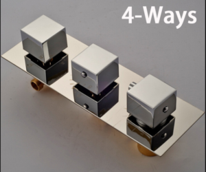 3 knobs – 4 way Thermostatic Mixer Installation.