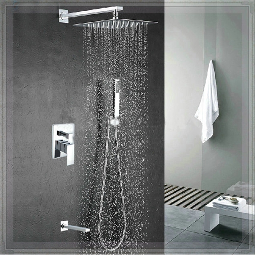 Fontana Perlude Stainless Steel Chrome Finish Shower Set