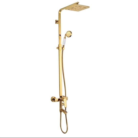 Arsizio Classic Luxury Gold Brass Bathroom Shower Set