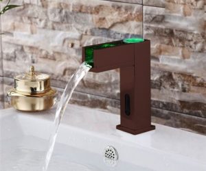 Fontana Oil Rubbed Bronze Hand Free Automatic Sensor LED Basin Faucet