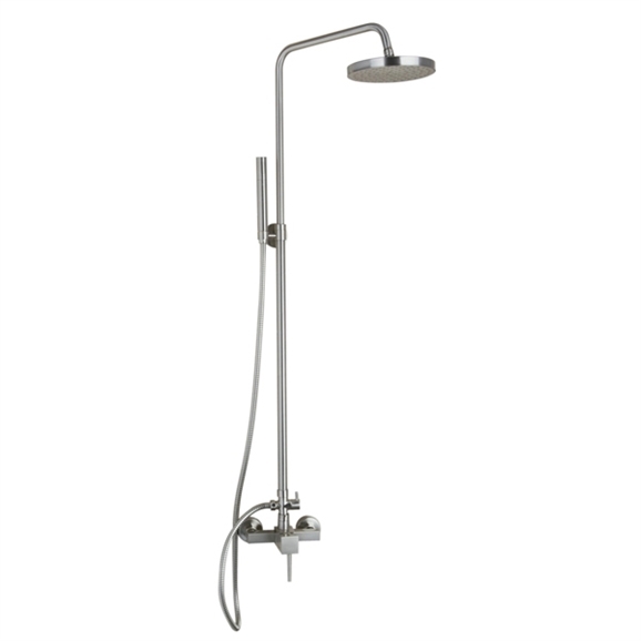 Milan Wall Mounted Brushed Nickel Shower Set with Tub Spout