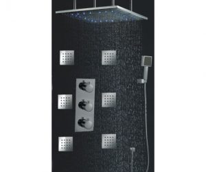 Juno Marseille 24″LED Rain Shower Head Thermostatic Shower