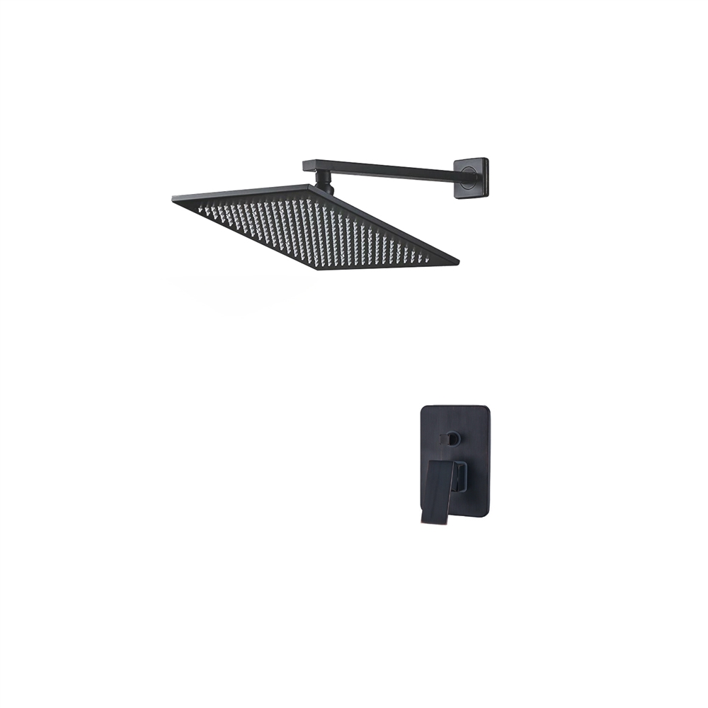 Rivera Dark Oil Rubbed Bronze LED Rainfall Shower System