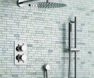 Trialo Shower Set with Built in Thermostatic Mixing Valve and Hand Held