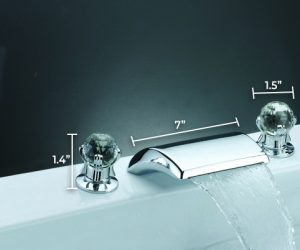 Millo Widespread Waterfall Faucet