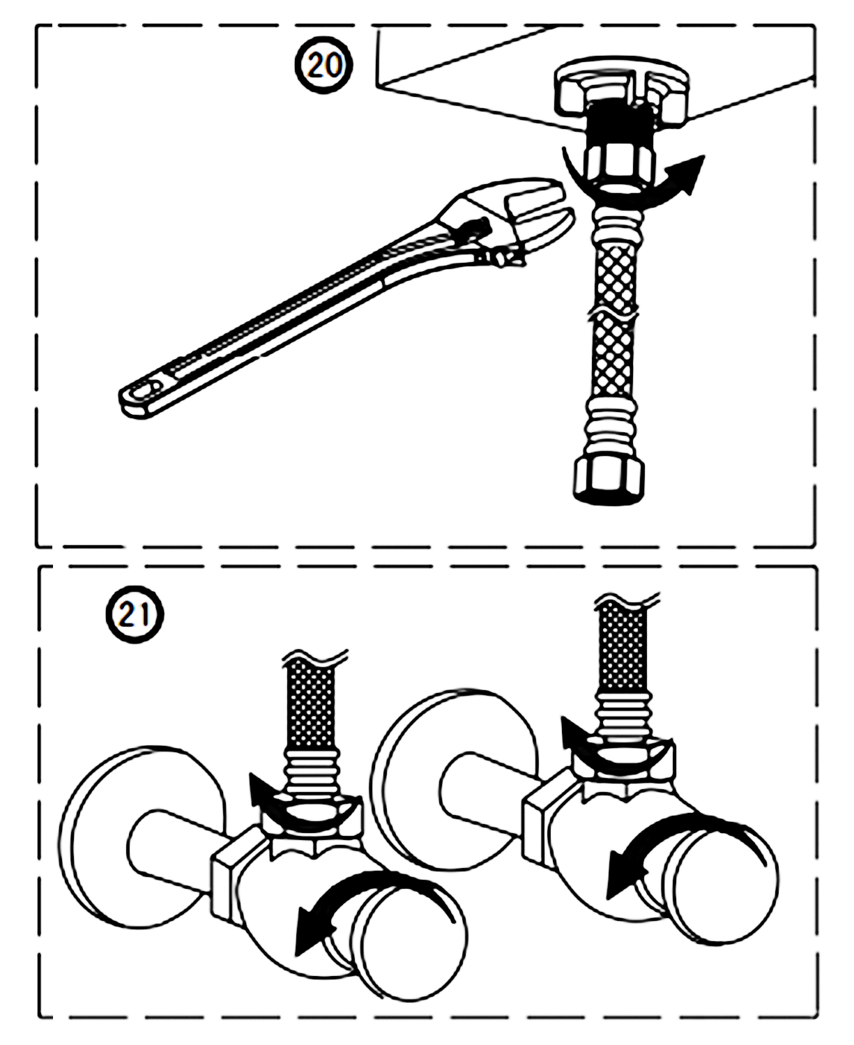 Athenian Double Handled Deck Mount Brushed Nickel Bathtub Faucet