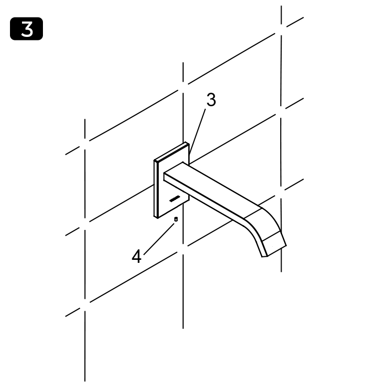 Fontana Wall Mount XT5 Sensor Faucet, Light Oil Rubbed Bronze