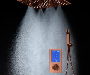 Fontana Light Oil Rubbed Bronze 3-Way Digital Shower 20″ LED Rainfall and Mist
