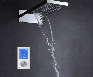 Lano 22″ Contemporary CD Chrome Finish Water Powered Led Shower Head