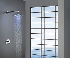 Briano MultiColor Water Powered Shower Solid Brass Built in Mixer